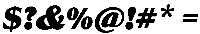 Globe Gothic Bold Italic Font OTHER CHARS