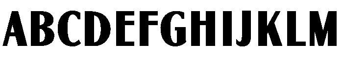 Globe Gothic Condensed Bold Font UPPERCASE