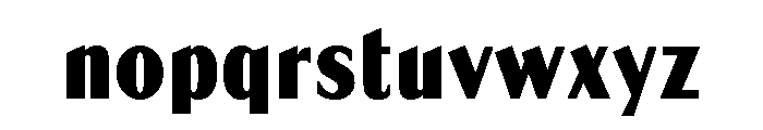 Globe Gothic Condensed Bold Font LOWERCASE