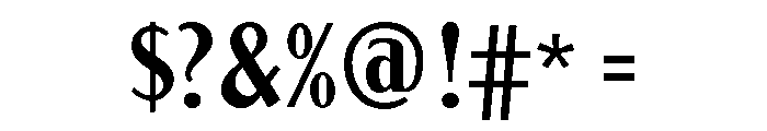 Globe Gothic Condensed Regular Font OTHER CHARS