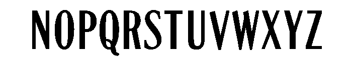 Globe Gothic Extra Condensed Regular Font UPPERCASE