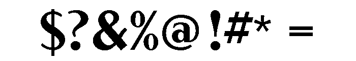 Globe Gothic Regular Font OTHER CHARS