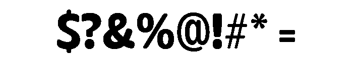 Glorium Grotesque Bold Font OTHER CHARS