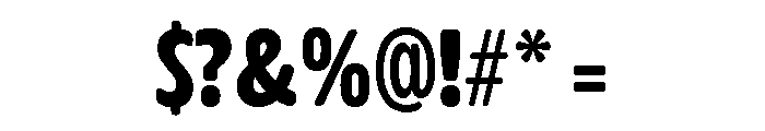 Glorium Grotesque Compressed Bold Font OTHER CHARS