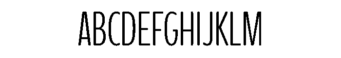 Glorium Grotesque Compressed Light Font UPPERCASE