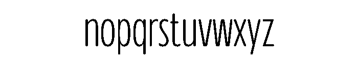Glorium Grotesque Compressed Light Font LOWERCASE