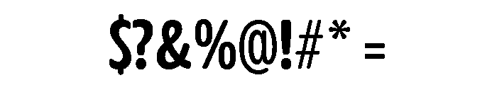 Glorium Grotesque Compressed Medium Font OTHER CHARS