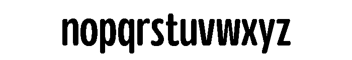 Glorium Grotesque Compressed Medium Font LOWERCASE