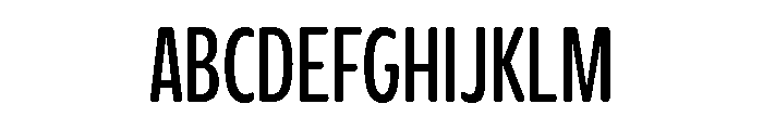 Glorium Grotesque Compressed Regular Font UPPERCASE