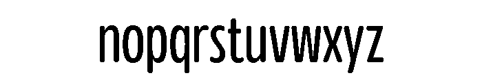 Glorium Grotesque Compressed Regular Font LOWERCASE