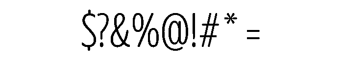 Glorium Grotesque Condensed Light Font OTHER CHARS