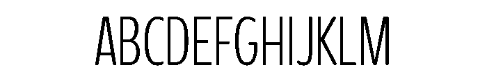 Glorium Grotesque Condensed Light Font UPPERCASE