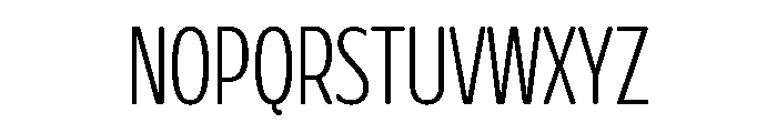 Glorium Grotesque Condensed Light Font UPPERCASE