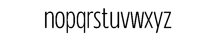 Glorium Grotesque Condensed Light Font LOWERCASE