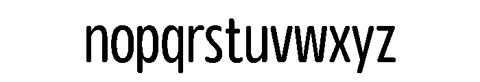 Glorium Grotesque Condensed Regular Font LOWERCASE