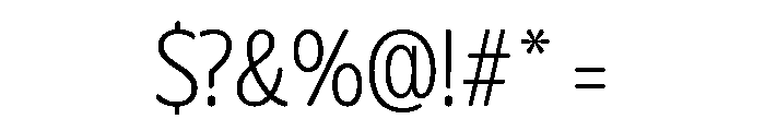 Glorium Grotesque Light Font OTHER CHARS
