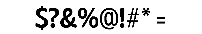 Glorium Grotesque Medium Font OTHER CHARS