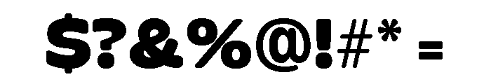 Glorium Grotesque Wide Black Font OTHER CHARS