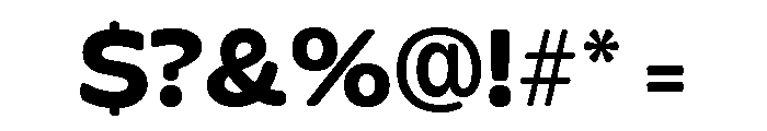 Glorium Grotesque Wide Bold Font OTHER CHARS