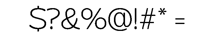 Glorium Grotesque Wide Light Font OTHER CHARS