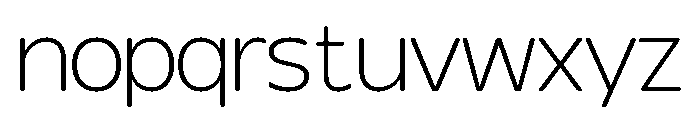 Glorium Grotesque Wide Light Font LOWERCASE
