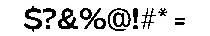 Glorium Grotesque Wide Medium Font OTHER CHARS