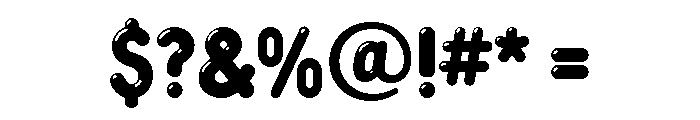 Glowworm Compressed Highlight Font OTHER CHARS