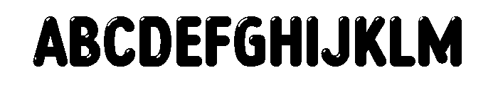 Glowworm Compressed Highlight Font UPPERCASE