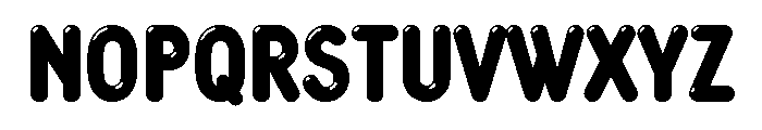 Glowworm Compressed Highlight Font UPPERCASE
