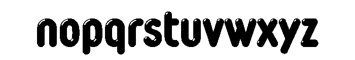 Glowworm Compressed Highlight Font LOWERCASE