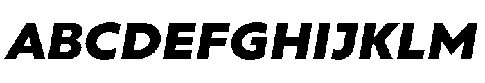 Gluy Black Italic Font UPPERCASE