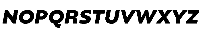 Gluy Black Italic Font UPPERCASE