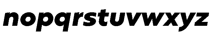 Gluy Black Italic Font LOWERCASE