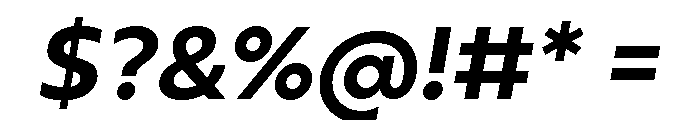 Gluy Bold Italic Font OTHER CHARS