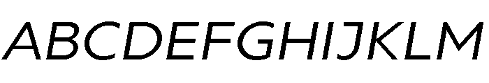 Gluy Book Italic Font UPPERCASE