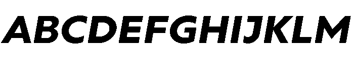 Gluy Extra Bold Italic Font UPPERCASE