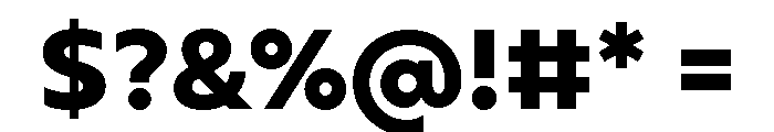 Gluy Extra Bold Font OTHER CHARS