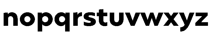 Gluy Extra Bold Font LOWERCASE