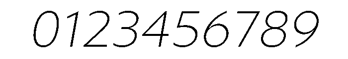 Gluy Extra Light Italic Font OTHER CHARS