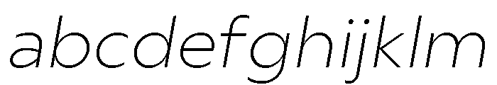Gluy Extra Light Italic FONT