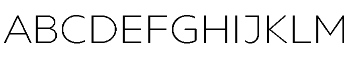 Gluy Extra Light Font UPPERCASE