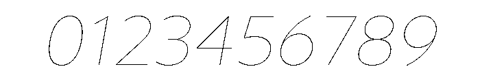 Gluy Hairline Italic Font OTHER CHARS