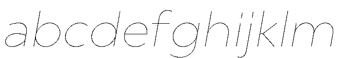 Gluy Hairline Italic FONT