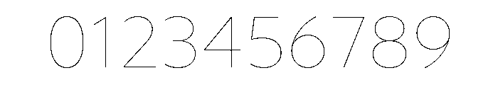 Gluy Hairline Font OTHER CHARS