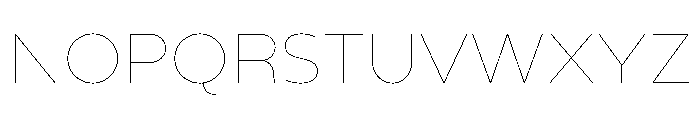 Gluy Hairline Font UPPERCASE