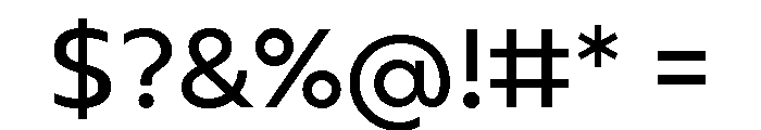 Gluy Regular Font OTHER CHARS
