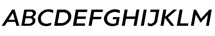 Gluy Semi Bold Italic Font UPPERCASE