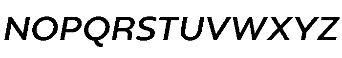 Gluy Semi Bold Italic Font UPPERCASE