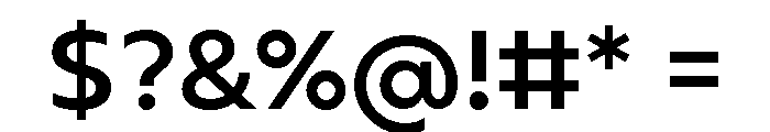 Gluy Semi Bold Font OTHER CHARS