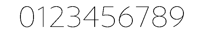 Gluy Thin Font OTHER CHARS